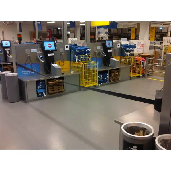 MIDI Wandkassette, schwarz – 4,6 m Band, gelb-schwarze Schraffur