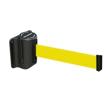 Mini Wandkassette, schwarz – gelbes Band 3,65 m