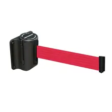 Mini Wandkassette, schwarz – rotes Band 3,65 m