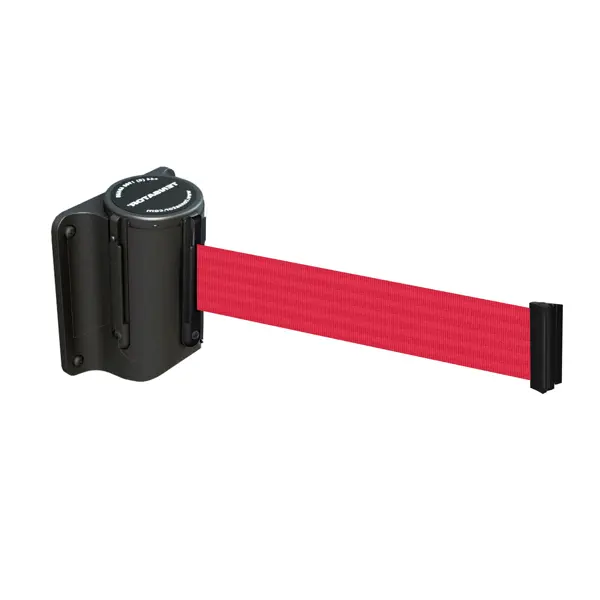 Mini Wandkassette, schwarz – rotes Band 3,65 m