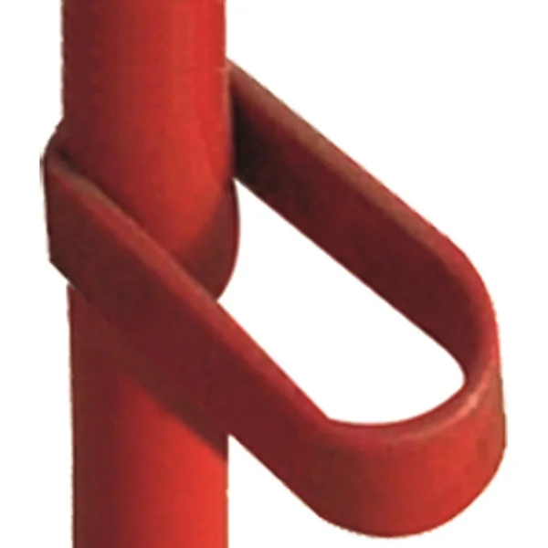 Mobile Metallabsperrung Simple, zweispurig, rot-weiß