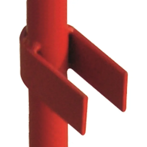 Mobile Metallabsperrung Simple, zweispurig, rot-weiß