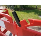 Mobile zusammenlegbare Kunststoff-Schachtabsperrung Safegate, 3-segmental – rot