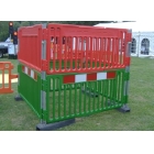Mobiler Kunststoffzaun, Sicherheitsabsperrung EnduraFence – 2000×2000 mm