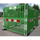 Mobiler Kunststoffzaun, Sicherheitsabsperrung EnduraFence – 2000×2000 mm