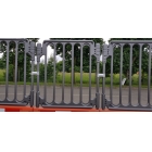 Mobiler Kunststoffzaun, Sicherheitsabsperrung StrongFence (PlasticTop) – 2000×1000 mm, orange (grau)
