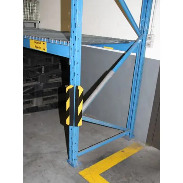 Mobiler Magnet-Prallschutz für Flurfördertechnik Bumper Medium, gerade – 400×50×50 mm