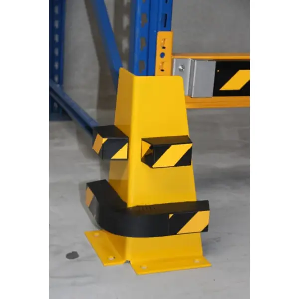 Mobiler Magnet-Prallschutz für Flurfördertechnik  Bumper V, biegsam – 400×50×50 mm