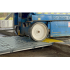 Modulare Auffahrrampe – Tragkraft 2 t, 1850×400×79 mm, gelb-grau