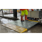Modulare Auffahrrampe – Tragkraft 2 t, 1850×400×79 mm, gelb-grau