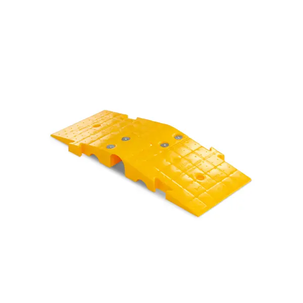 Modulare Kabelbrücke – Tragfähigkeit 44 t, 1270×457×120 mm, gelb
