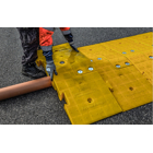 Modulare Kabelbrücke – Tragfähigkeit 44 t, 1270×457×120 mm, gelb
