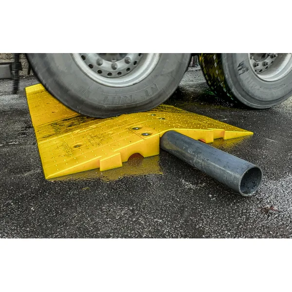 Modulare Kabelbrücke – Tragfähigkeit 44 t, 1270×457×120 mm, gelb