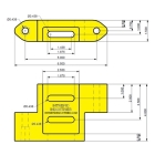 Modulare Prallschutz-Platte Toeboard T5, gelb, 165×102mm, 10er-Pac