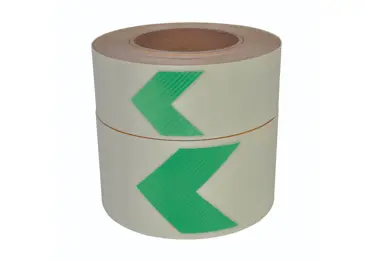 Nachleuchtendes Boden- und Wandband (mit Antirutsch-Oberfläche) – PVC, Richtungspfeil, grün