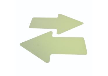 Nachleuchtendes Boden- und Wandband (mit Antirutsch-Oberfläche) – PVC, Richtungspfeil