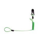 NLG Lanyard mit Helmbefestigung und 1 kg Tragfähigkeit – grün, Metall