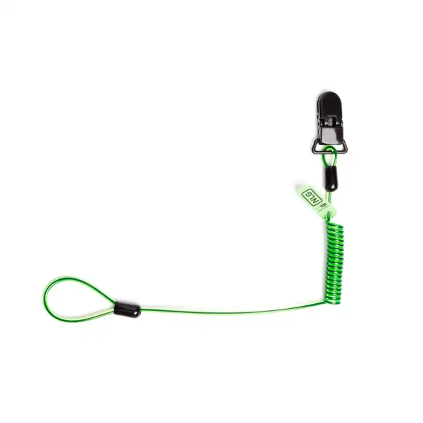 NLG Lanyard mit Helmbefestigung und 1 kg Tragfähigkeit – grün, Metall