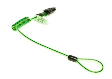 NLG Lanyard mit Helmbefestigung und 1 kg Tragfähigkeit – grün, Metall