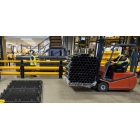 Palettenpodest UnderGuard inkl. MwSt. ForkGuard Kerb Barrier – Nylon, Schwarz, 1241×1070 mm