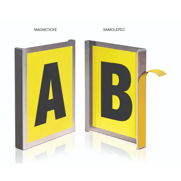 Palettenregal- und Gangkennzeichnung, magnetisch – Typ C, 260×167 mm, 1 Zeichen