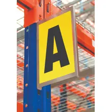 Palettenregal- und Gangkennzeichnung, magnetisch – Typ C, 260×167 mm, 1 Zeichen