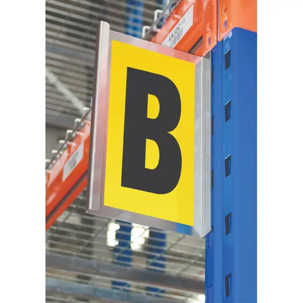 Palettenregal- und Gangkennzeichnung, selbstklebend – Typ C, 260×167 mm, 1 Zeichen