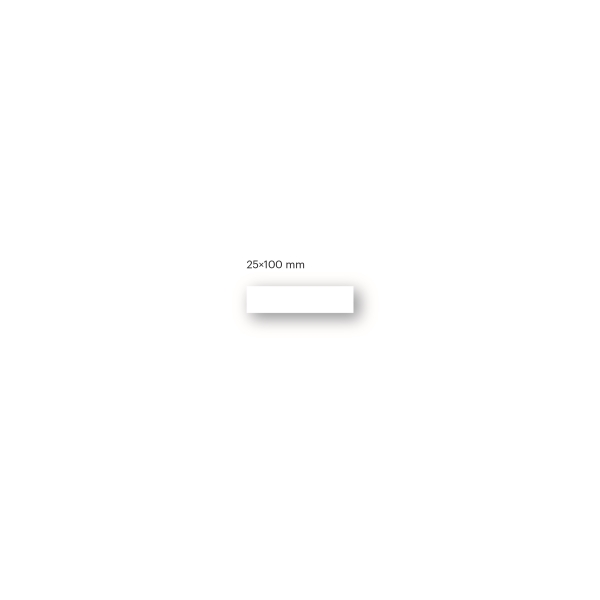 Papier-Etiketten für selbstklebende und magnetische Taschen – 25×100 mm, 100er-Pack