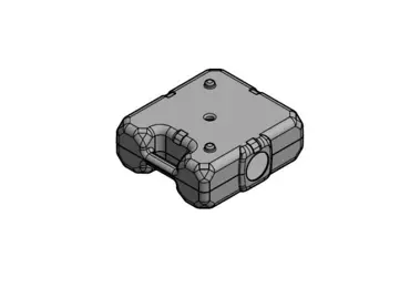 Pfostenfuß für Aluminiumgeländer VarioRail ALU Stabil 24