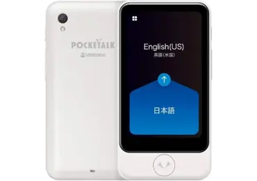 Pocketalk S2 Plus Sprach-/Kameraübersetzer – weiß, 121×66 mm