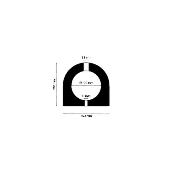 Prallschutz aus vulkanisiertem Gummi Heavy Duty Rubber 900 – 200×200×900 mm