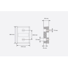 Prallschutz für Laderampen und Fahrzeuge – 360×100×115 mm
