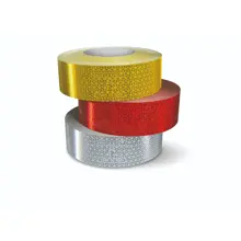 Reflektierende Markierung von Lkw und Anhängern WT-5218, feste Rolle – PP, gelb, 50 mm × 50 m