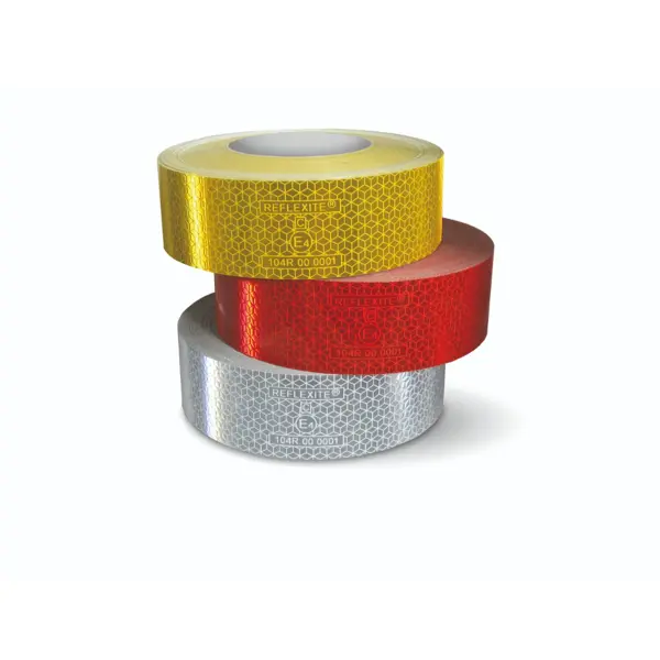 Reflektierende Markierung von Lkw und Anhängern WT-5218, feste Rolle – PP, weiß, 50 mm × 12,5 m