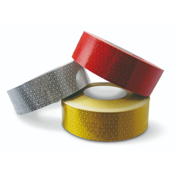 Reflektierende Markierung von Lkw und Anhängern WT-5218 – PP, weiß, 50 mm × 50 m