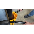 Regalbeinschutz iFlex RackGuard, groß mit Gummianschlag – gelb, h.400 mm