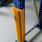 Regalbeinschutz iFlex RackGuard, groß mit Gummianschlag – gelb, h.600 mm