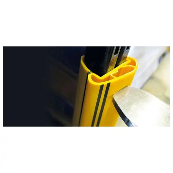 Regalbeinschutz iFlex RackGuard, klein ohne Gummianschlag – gelb, h.600 mm