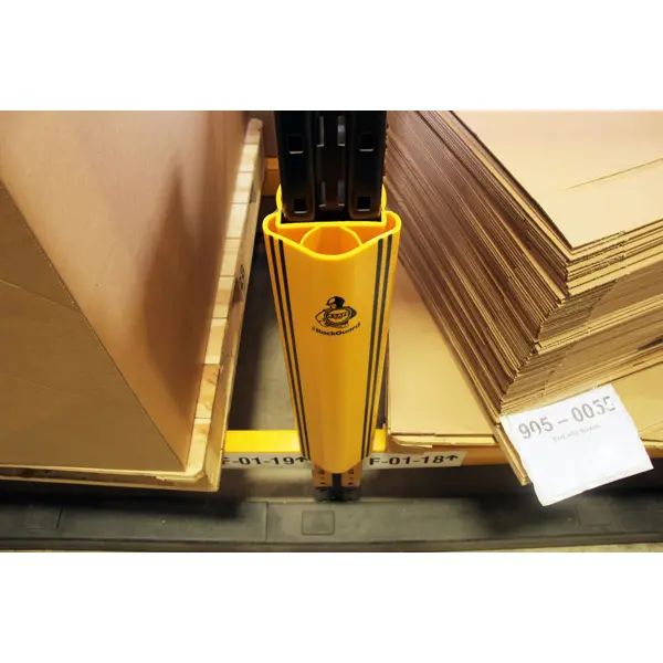Regalbeinschutz iFlex RackGuard, mittel ohne Gummianschlag – gelb, h.400 mm