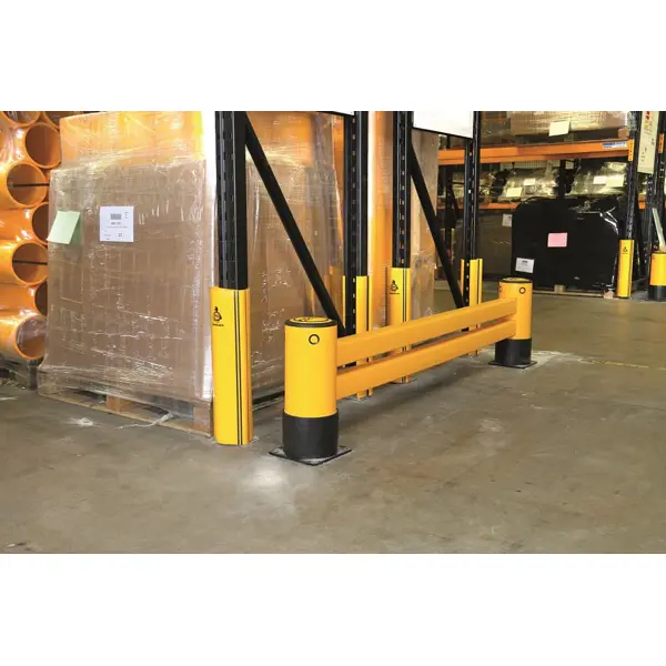 Regalendschutz A-SAFE, eFlex Double RackEnd Barrier mit doppelter Ummantelung – 0,8 m