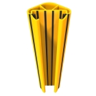 Regalständerschutz iFlex RackGuard, mittel mit Gummianschlag – gelb, H. 600 mm