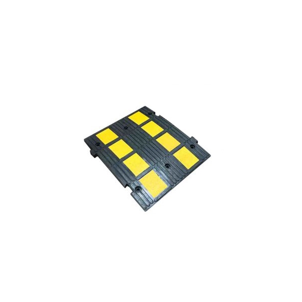 Retarder – Kabelbrücke 10 km/h, 40t – 1200×250×100 mm, gelb-schwarz