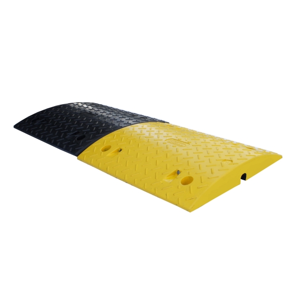 Retarder – Kabelbrücke 25 km/h, 40t, 2er-Set–500×430×50 mm, schwarz/gelb