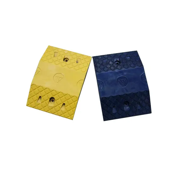 Retarder – Kabelbrücke 30 km/h, 20 t, 2er-Set – 250×350×50 mm, schwarz/gelb