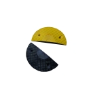 Retarder – Kabelbrücke 30 km/h, 20t, 2er-Set, Endstück – 200×350×50 mm, schwarz/gelb