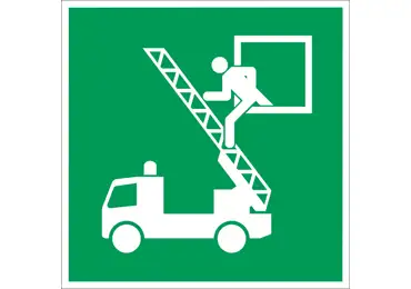 Rettungskennzeichnung (nachleuchtend) – Notausgang