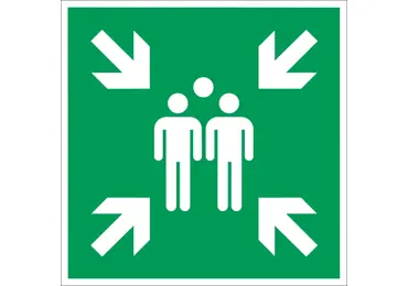 Rettungskennzeichnung (nachleuchtend) – Sammelplatz