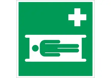 Rettungskennzeichnung (nachleuchtend) – Trage