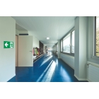 Rettungskennzeichnung, Notausgang rechts – Nachleuchtender Aluminium-Kompositwerkstoff, 300×150 mm