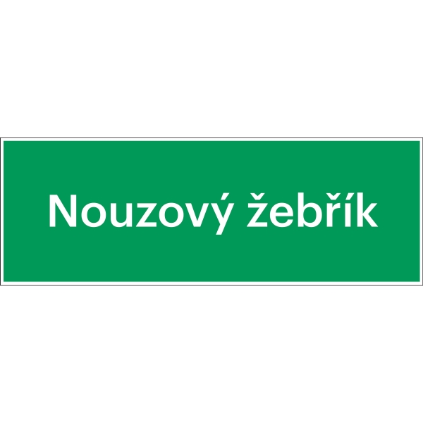 Rettungskennzeichnung, ''Notleiter'' – Aluminium-Kompositwerkstoff, 300×105 mm